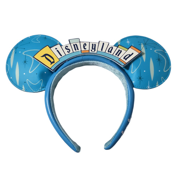 Disney Accessories - Disney Parks Making Magic Disneyland 3D Marquee Mouse Ears Headband Blue